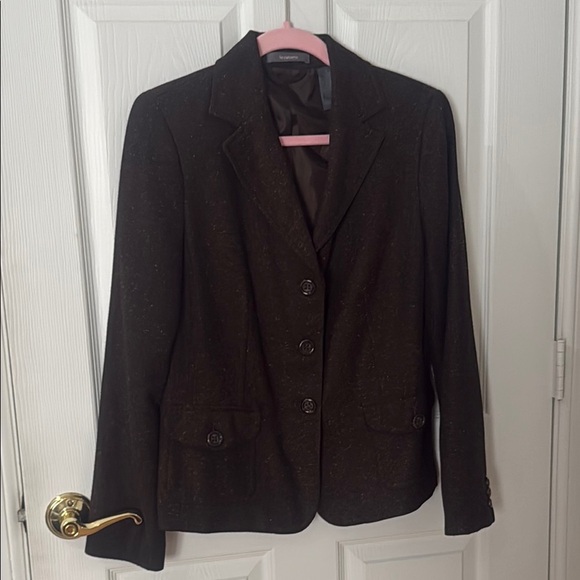 Liz Claiborne brown speckled Blazer Classic Suit Jacket size 8 - Picture 1 of 4